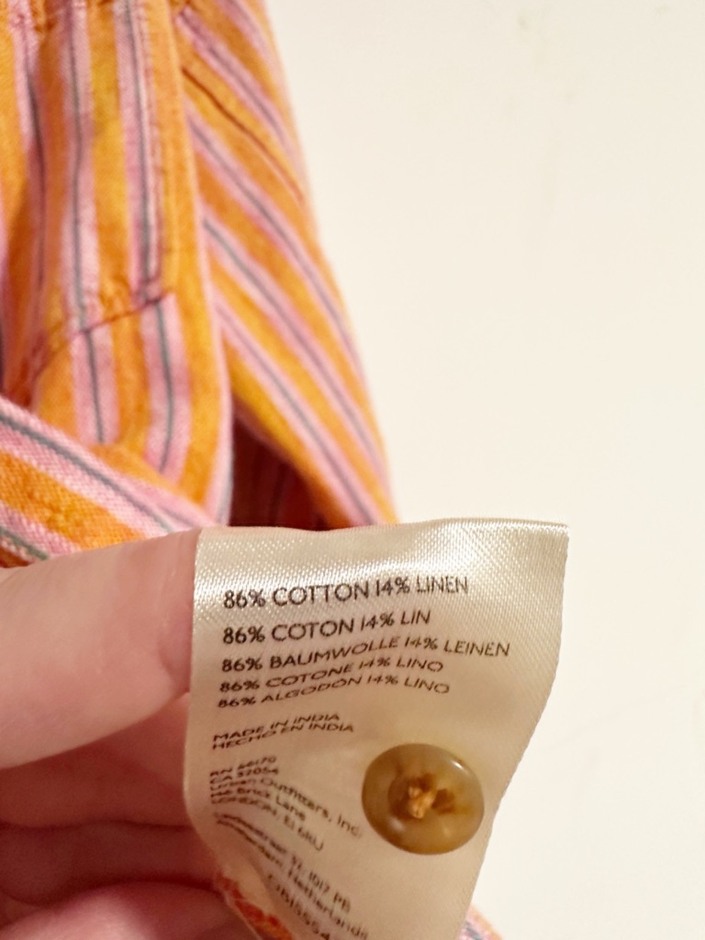 Anthropologie Pilcro Oxford Tunic Striped Long Sleeve Button Down Shirt - Size L - Picture 4 of 7